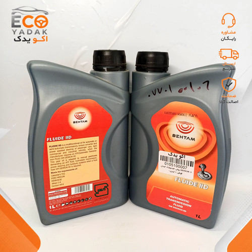 روغن هیدرولیک فرمان و گیربکس اتوماتیک بهتام 1 لیتری شرکتی ایساکو کد 0770100106