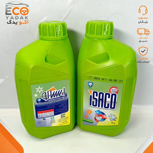 ضدیخ ضدجوش غلیظ پایه آلی ایساکو 0.89 لیتری کد 0770800901