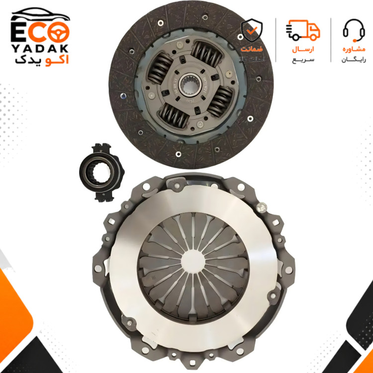 کیت کامل کلاچ پریدمپر 4 فنر دوبل ایساکو کد 0670301199 مناسب پژو 206 موتور TU گیربکس MA و BE